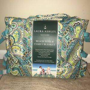 Laura Ashley Beach Tote & Family Blanket